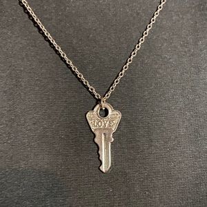 Key “love” necklace